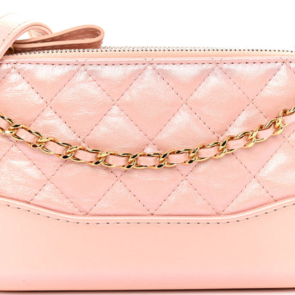 Chanel Iridescent Lambskin Calfskin Quilted Small Gabrielle Clutch With Chain Light Pink 8 of 11