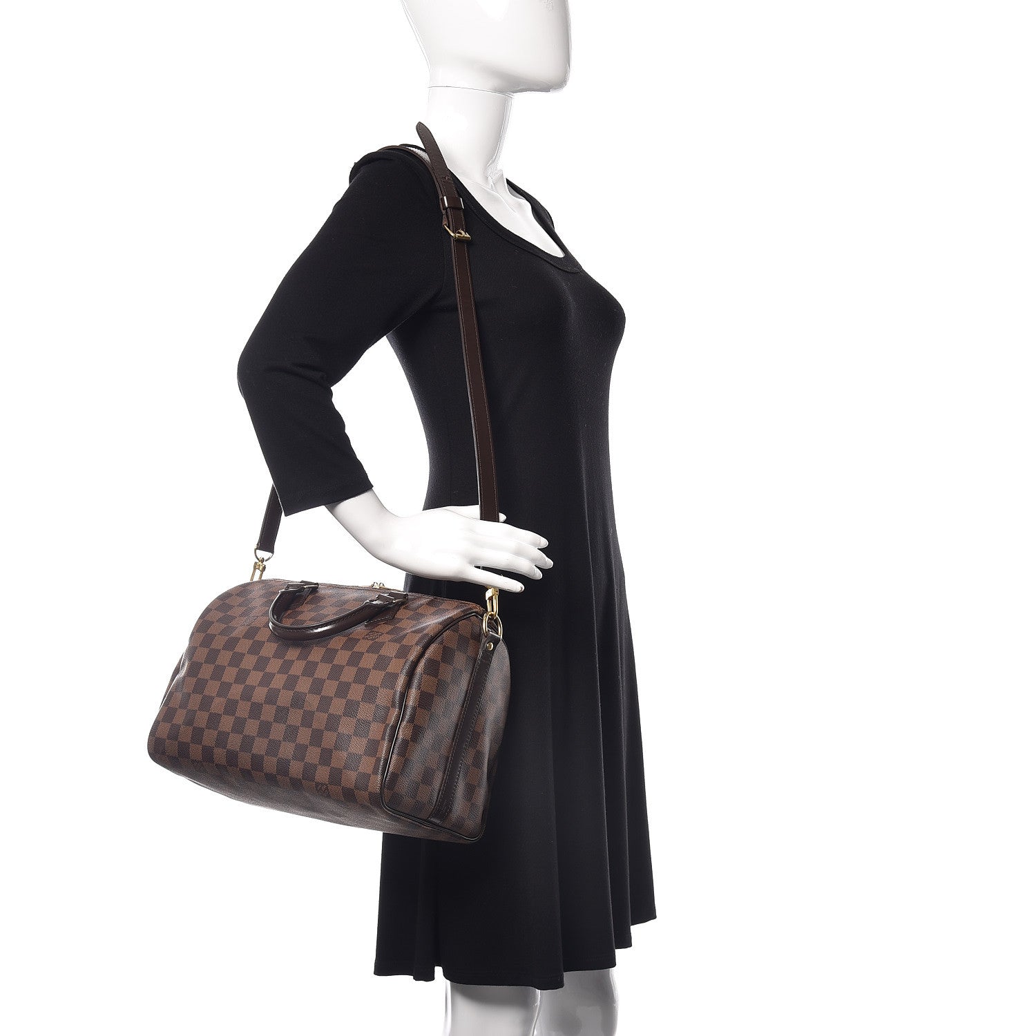 Louis Vuitton Damier Ebene Speedy Bandouliere 30 2 of 9