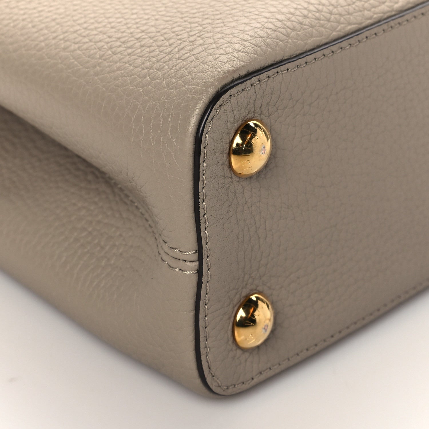 Louis Vuitton Taurillon Capucines BB Galet 8 of 9