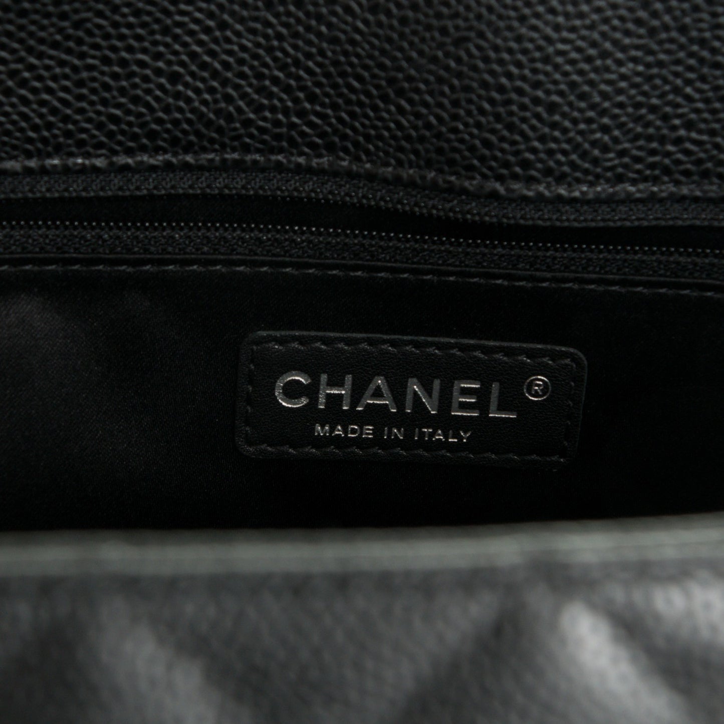 Caviar Quilted Grand Shopping Tote GST Black