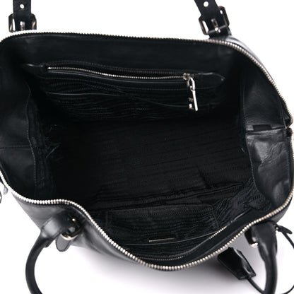 Prada Soft Calf Satchel Black 5 of 18