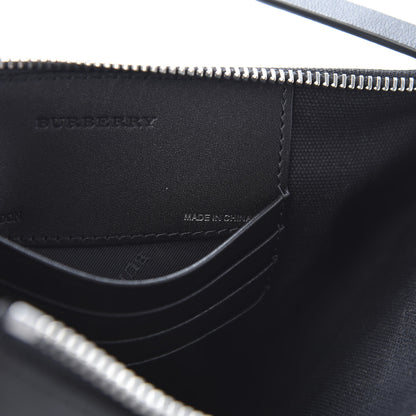 Burberry Mega Check Peyton Crossbody Clutch Bag Black 7 of 12