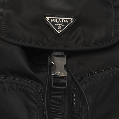 Prada Tessuto Nylon Saffiano Vela Backpack Black 7 of 10