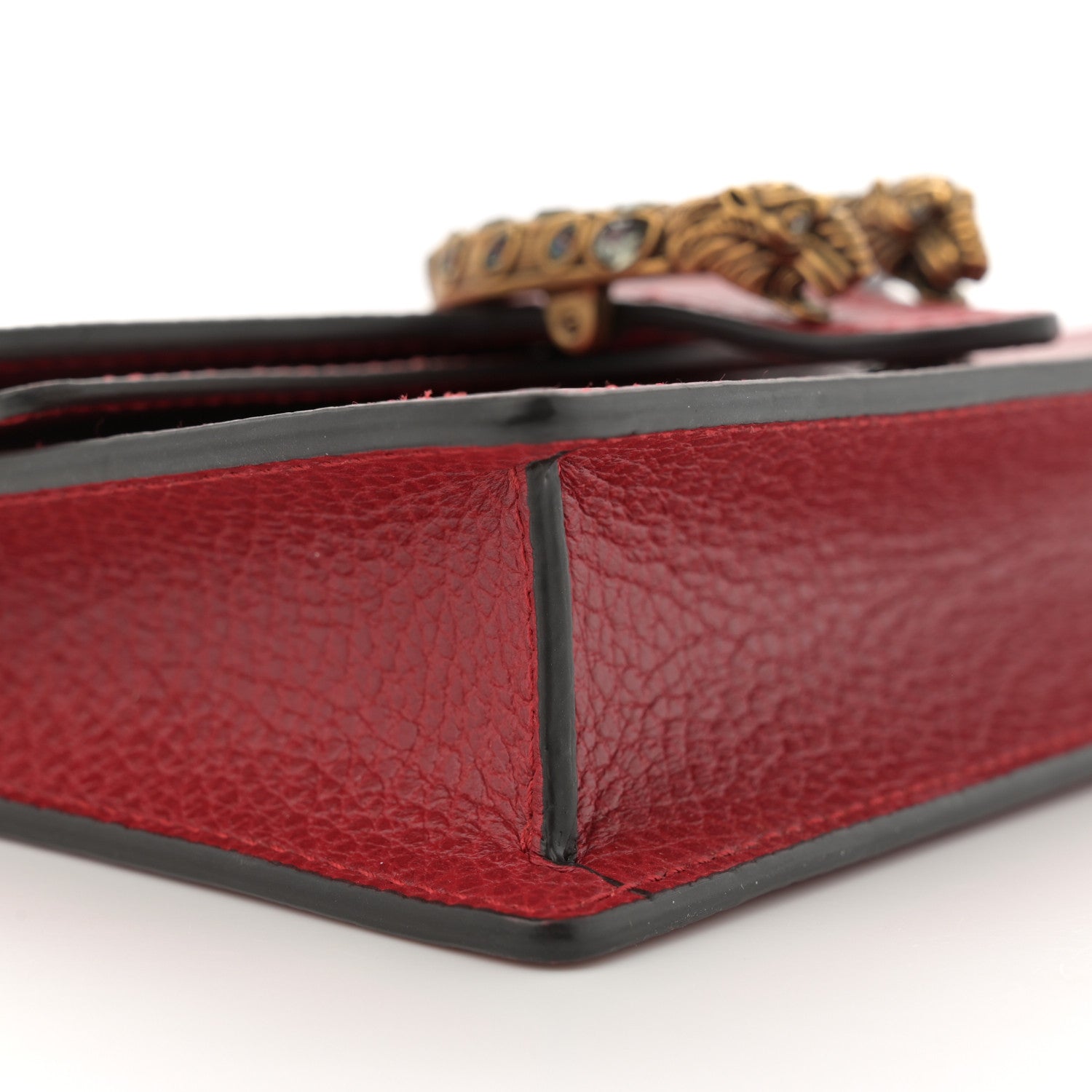 Gucci Calfskin Super Mini Dionysus Shoulder Bag Hibiscus Red 8 of 10