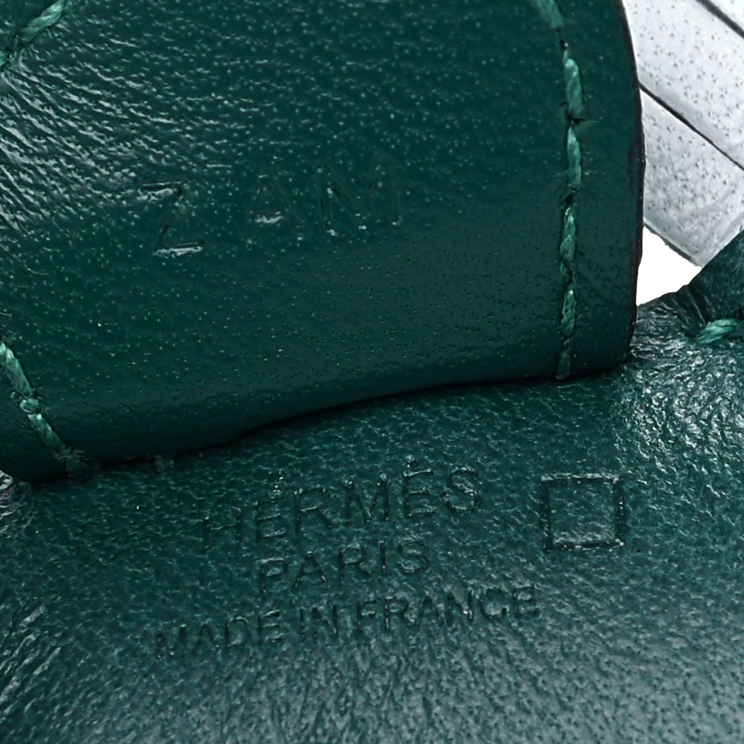 Milo Lambskin Matte Alligator Touch Grigri Rodeo Horse Bag Charm PM Malachite Menthe Bleu Brume Very Jade