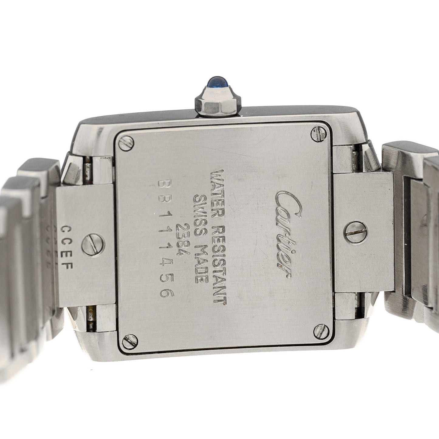 Stainless Steel 20mm Tank Francaise Quartz Watch
