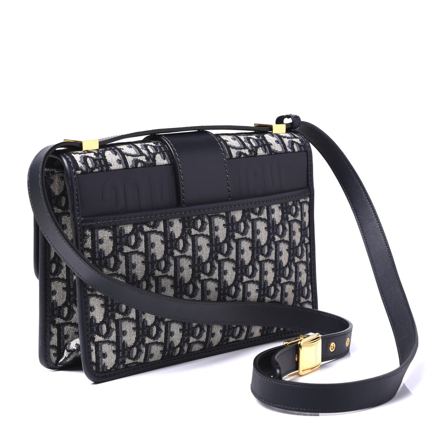 Christian Dior Oblique 30 Montaigne Flap Bag Blue 2 of 11