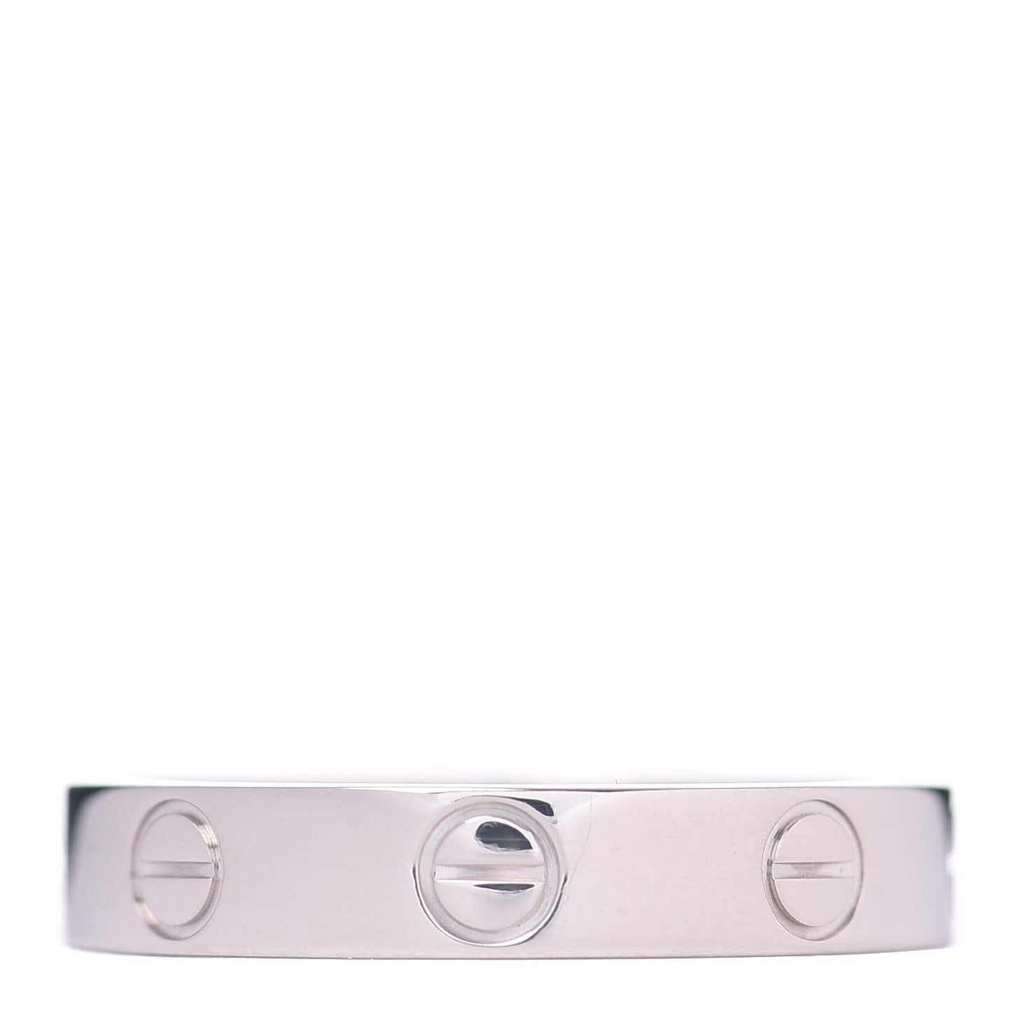 18K White Gold 3.5mm LOVE Wedding Band Ring 52 6