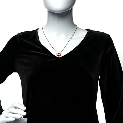 Hermes Swift O'Maillon Pendant Necklace Rose Sakura 2 of 7