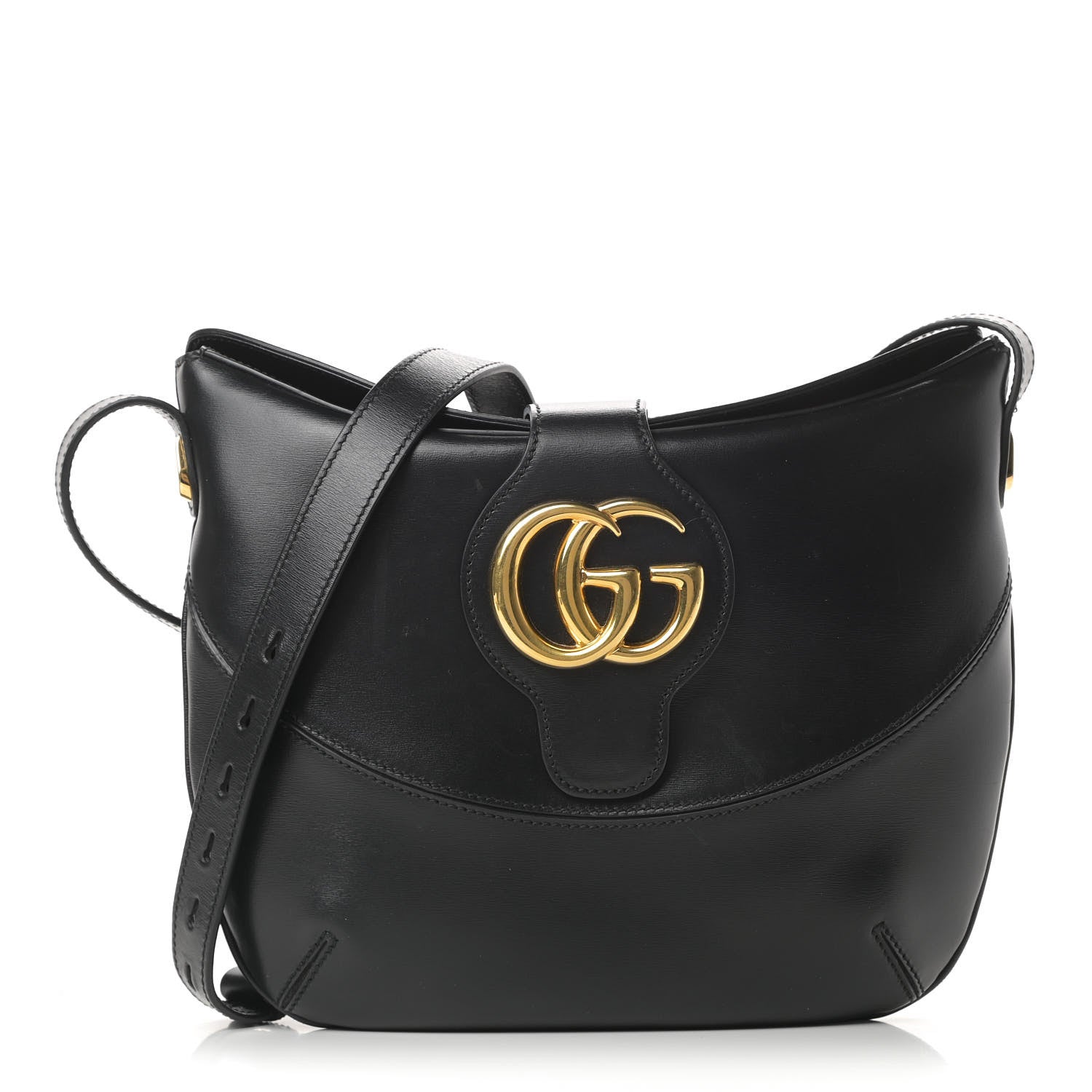 Gucci Calfskin Medium Arli Shoulder Bag Black 1 of 12