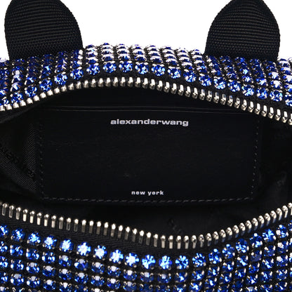 Alexander Wang Mesh Crystal Rhinestone Mini Cruiser Duffle Cobalt 6 of 11