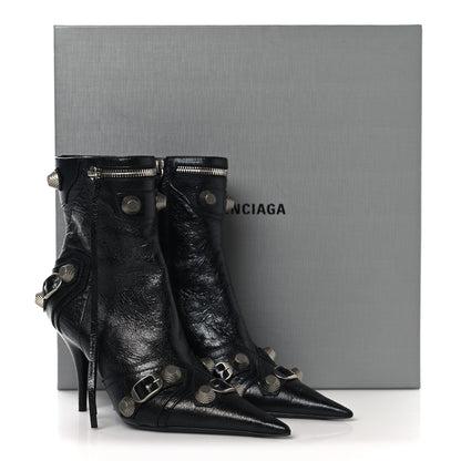 Balenciaga Agneau Arena Cagole 70mm Ankle Boots 35 Black 10 of 10