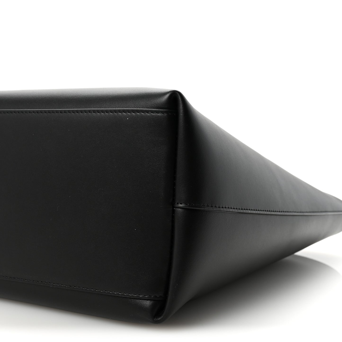 DOLCE GABBANA Calfskin DG Logo Shopper Tote Black