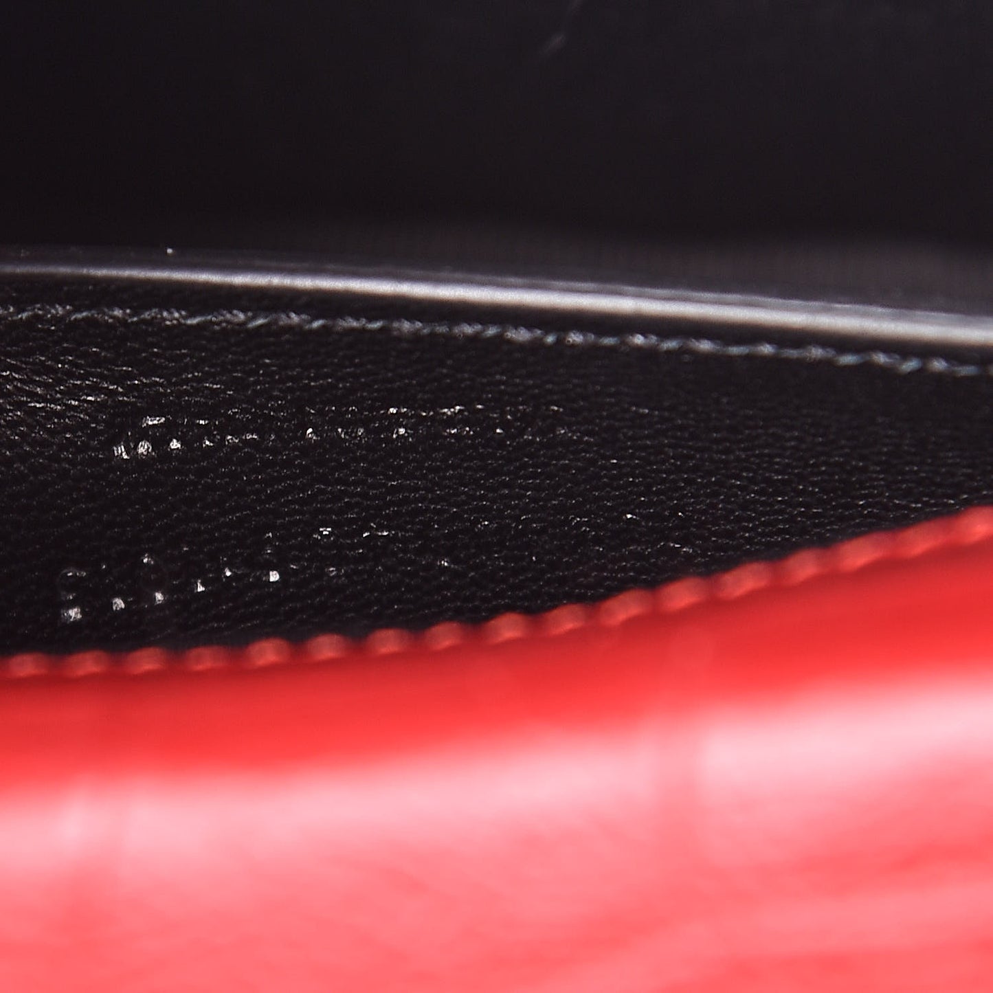 Calfskin Crocodile Embossed Classic Kate Monogram Clutch Red