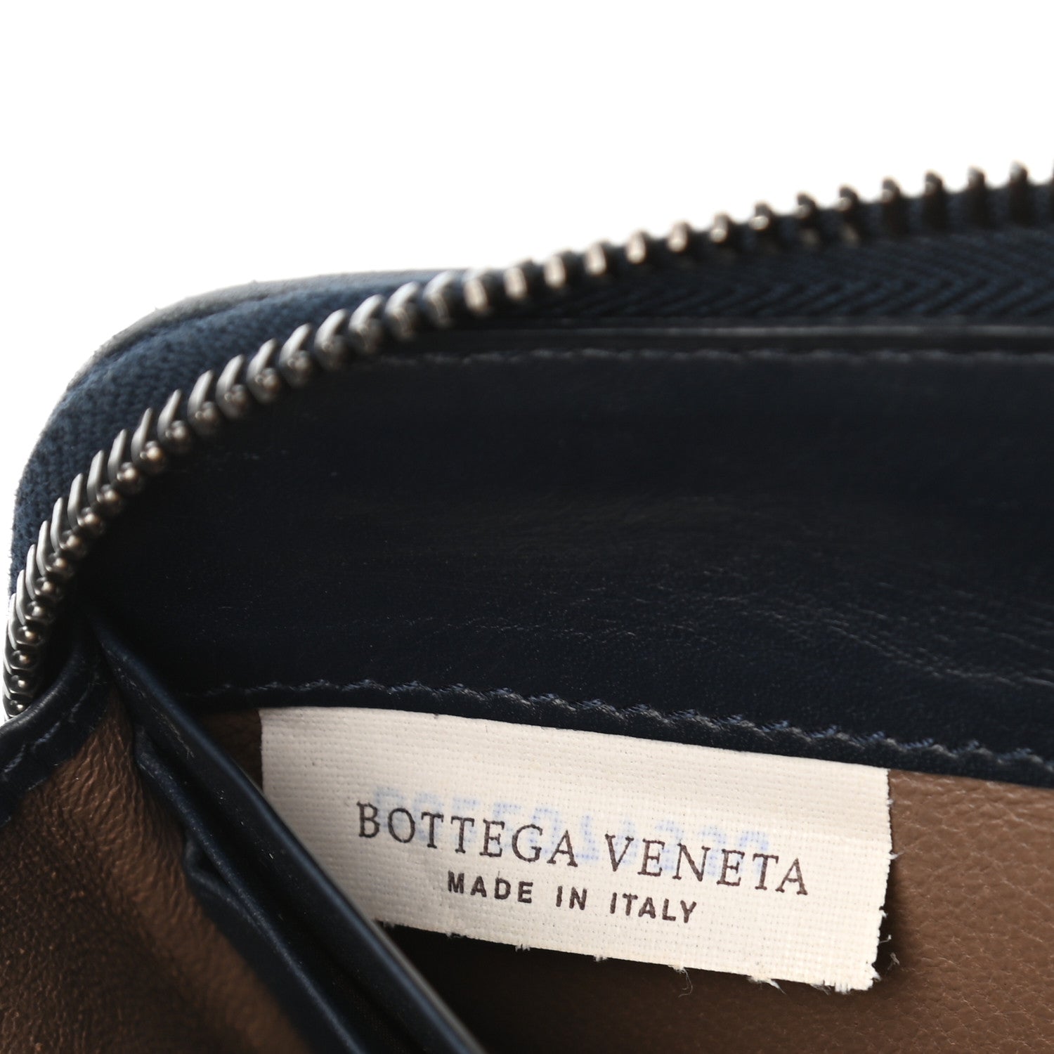 Bottega Veneta Nappa Intrecciato Zip Around Wallet Denim 6 of 7