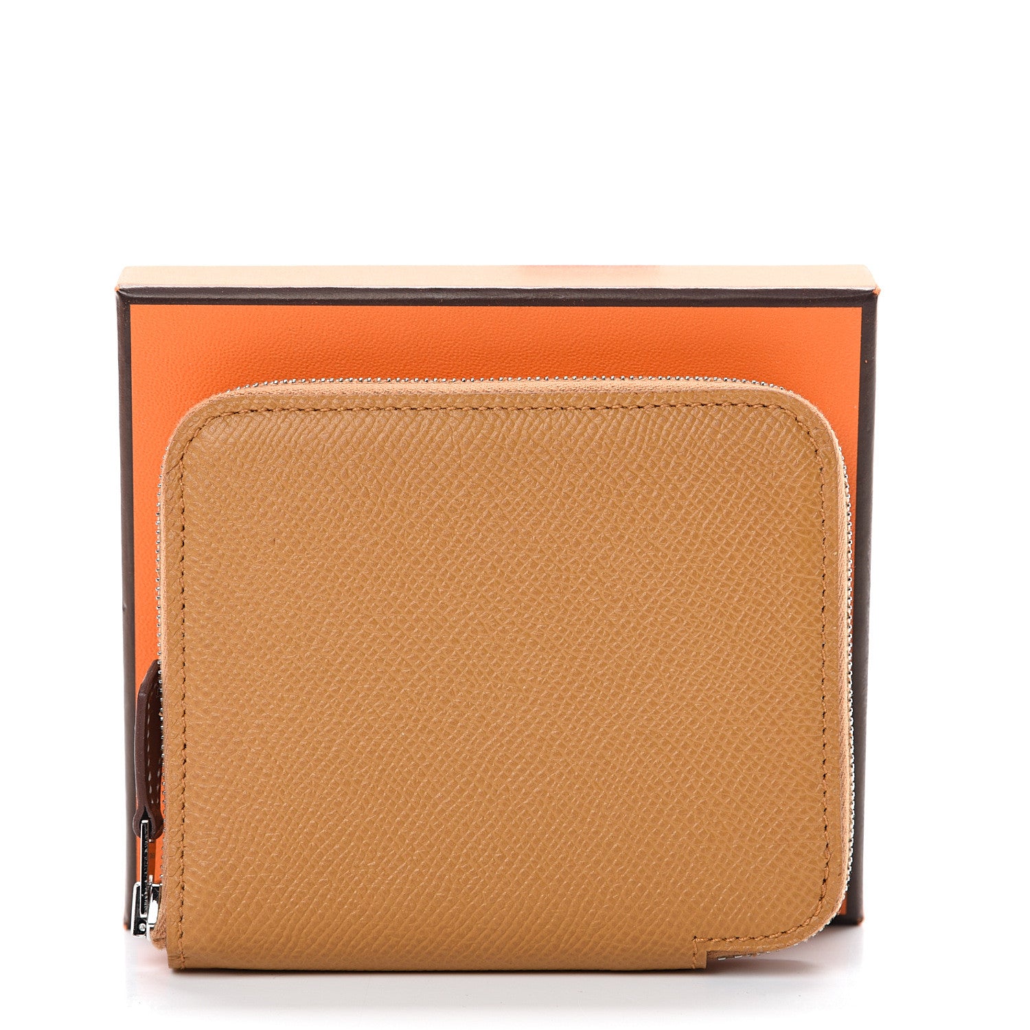 Hermes Epsom Silk'In Compact Wallet Sesame 7 of 7