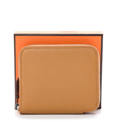 Hermes Epsom Silk'In Compact Wallet Sesame 7 of 7