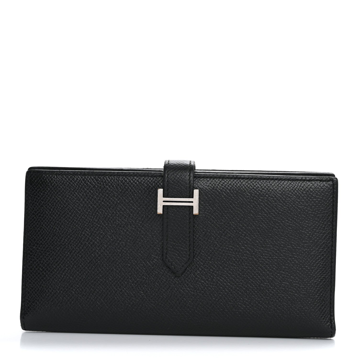 Hermes Epsom Bearn Gusset Wallet Black 1 of 15