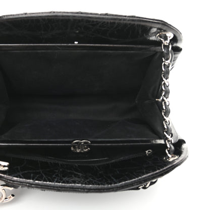 Chanel Glazed Calfskin Quilted Large Just Mademoiselle Bowling Bag Black 6 of 19