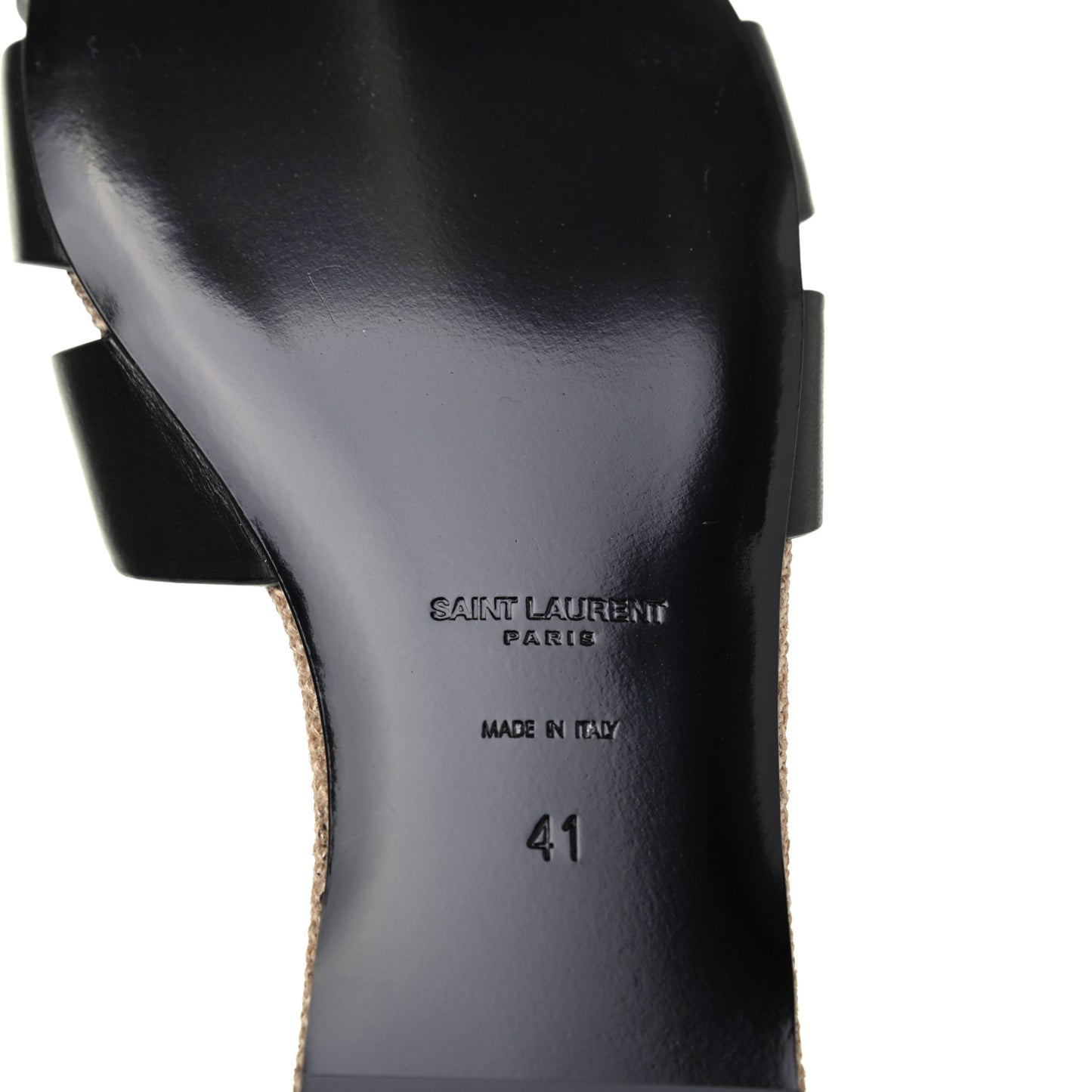 Calfskin Nu Pied 05 Slide Sandals 41 Black
