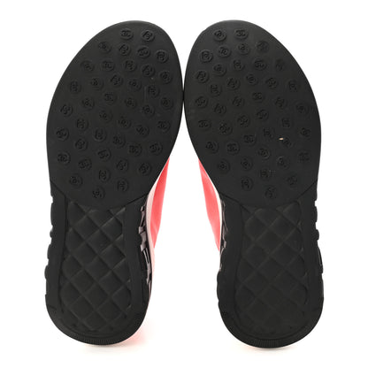 Chanel Lycra CC Sneakers 35 Coral 6 of 9