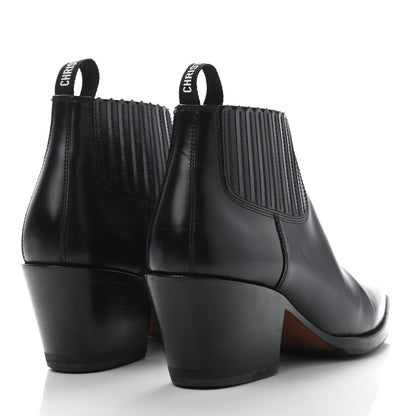 Christian Dior Calfskin L.A. Ankle Boots 36.5 Black 4 of 8