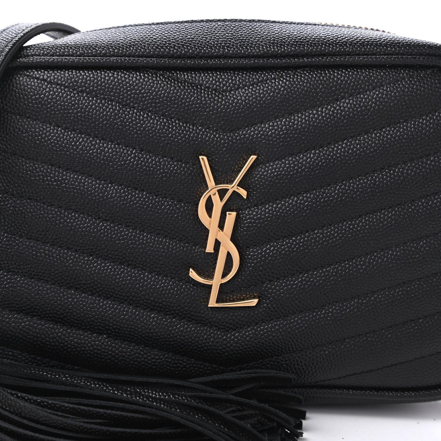 Grain De Poudre Matelasse Monogram Mini Lou Camera Bag Black