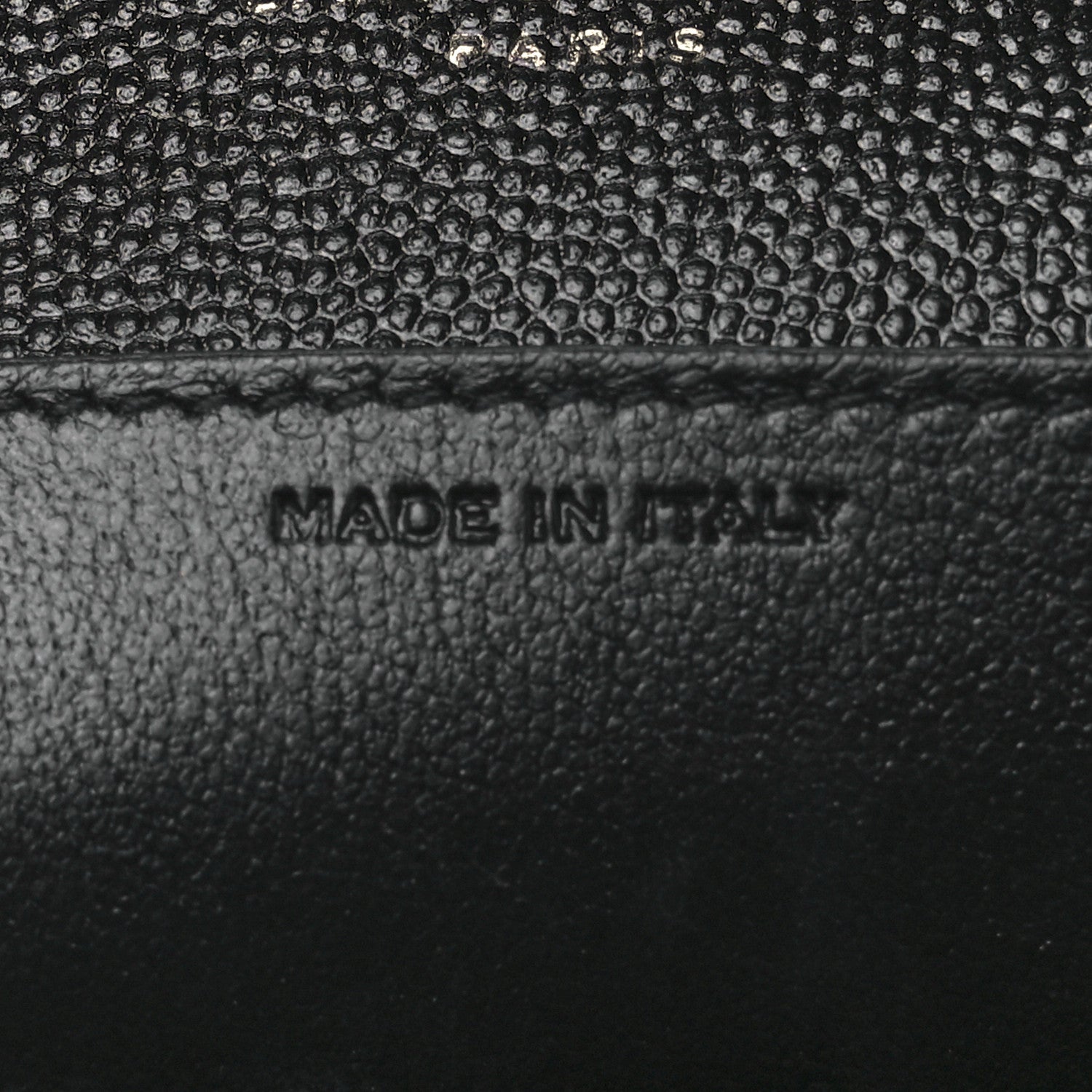 Saint Laurent Grain De Poudre Uptown Chain Wallet Black 8 of 13