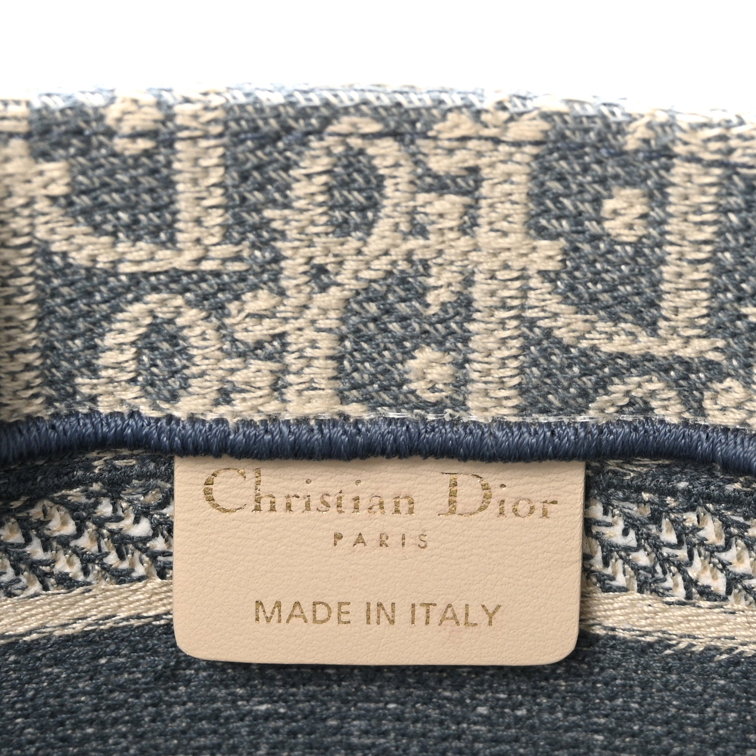 Christian Dior Oblique Mini Book Tote With Strap Light Blue Multicolor 6 of 11
