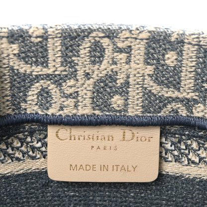 Christian Dior Oblique Mini Book Tote With Strap Light Blue Multicolor 6 of 11