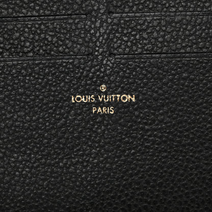 Louis Vuitton Calfskin Felicie Chain Wallet Card Holder Insert Black 6 of 8