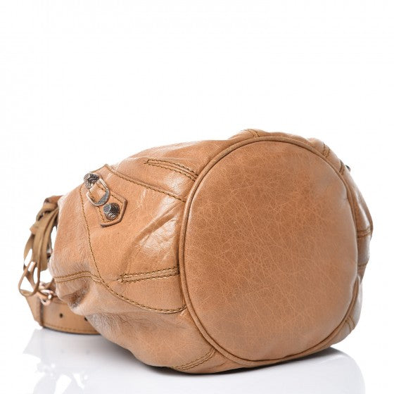 Balenciaga Agneau Giant 12 Rose Gold Hardware Mini Pompon Cumin 4 of 10