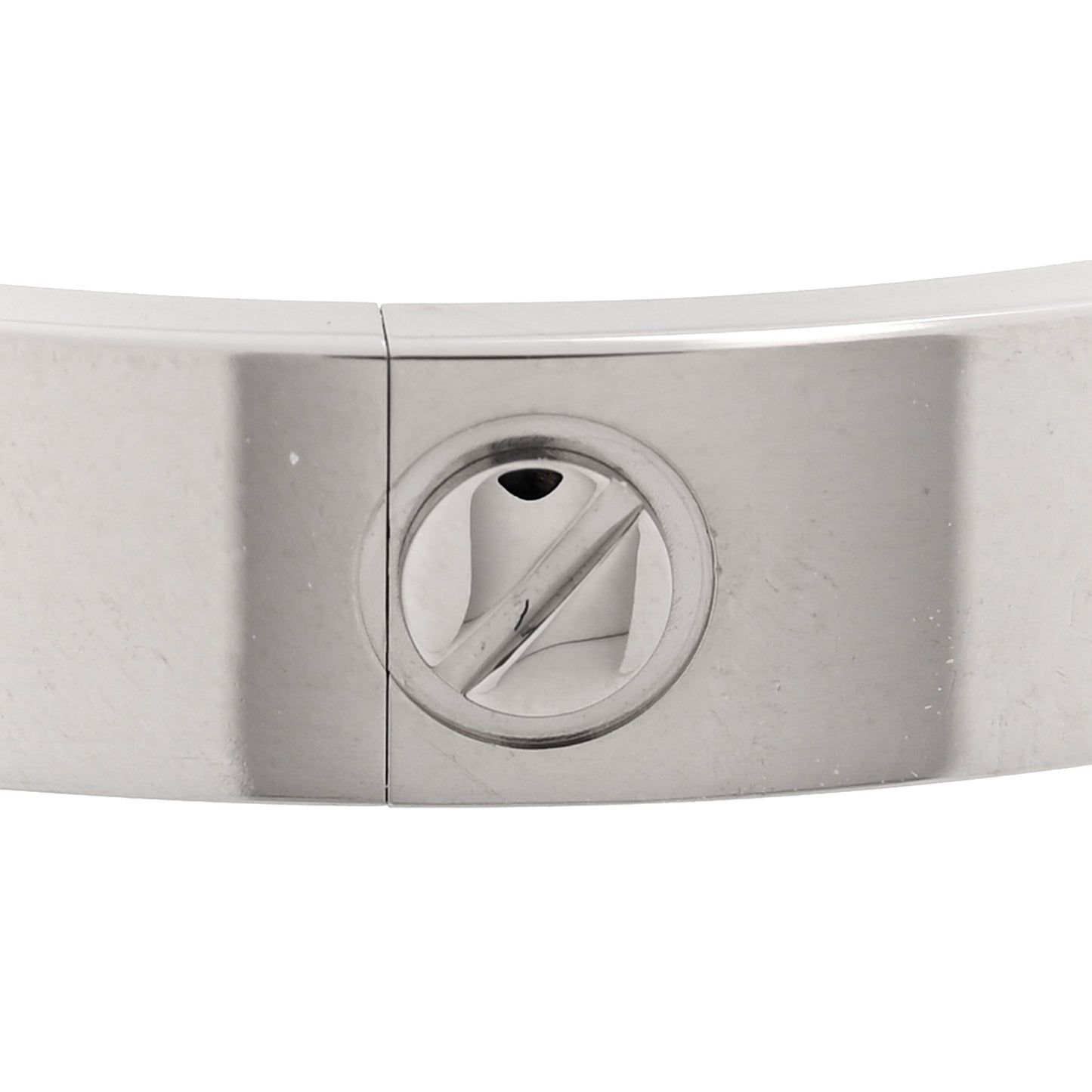18K White Gold LOVE Single Screw Bracelet 17