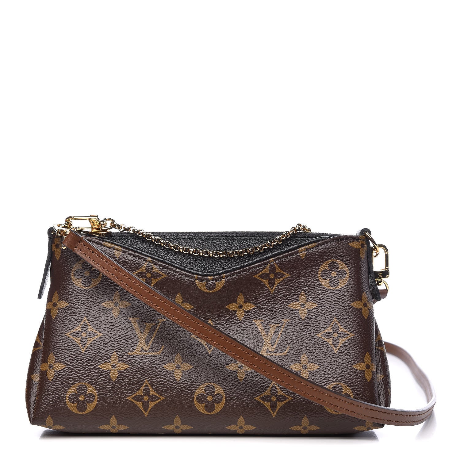 Louis Vuitton Monogram Pallas Clutch Black 1 of 10