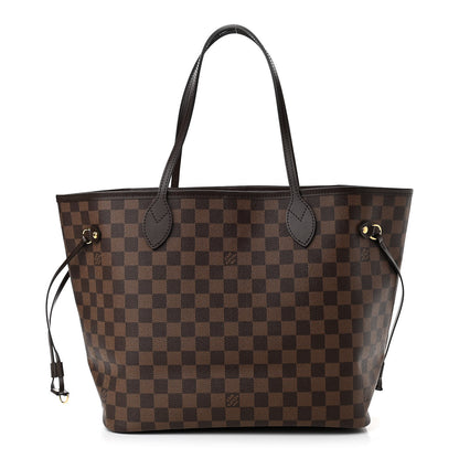 Louis Vuitton Damier Ebene Neo Neverfull MM Rose Ballerine 1 of 10