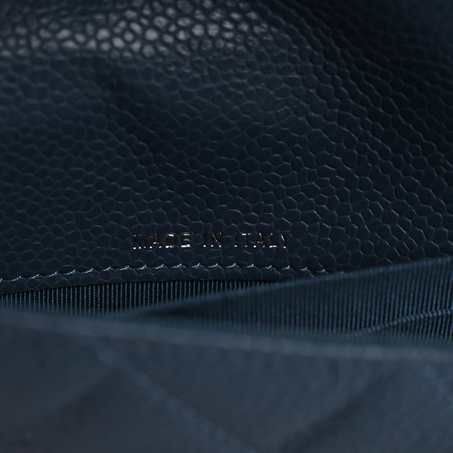 Chanel Caviar Quilted Travel Wallet Blue 8 of 13