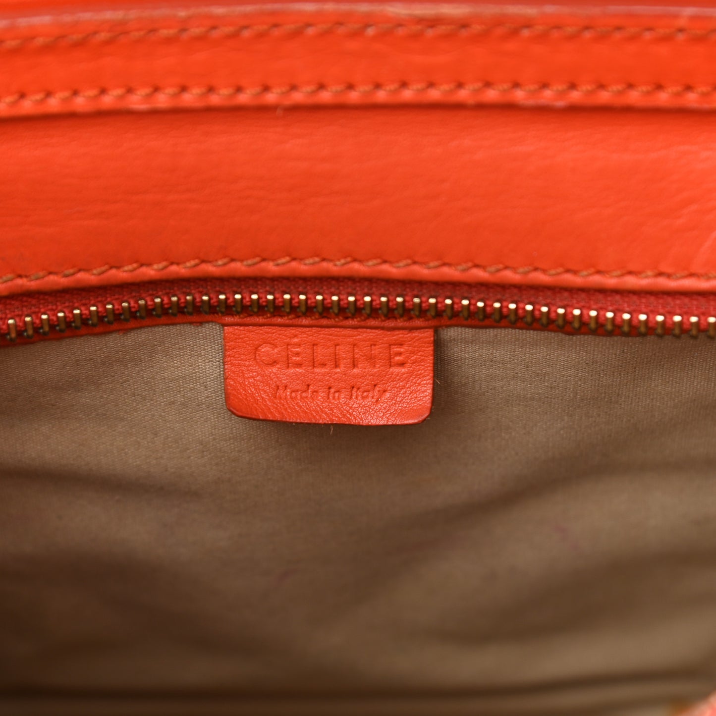 Smooth Calfskin Nano Luggage Orange