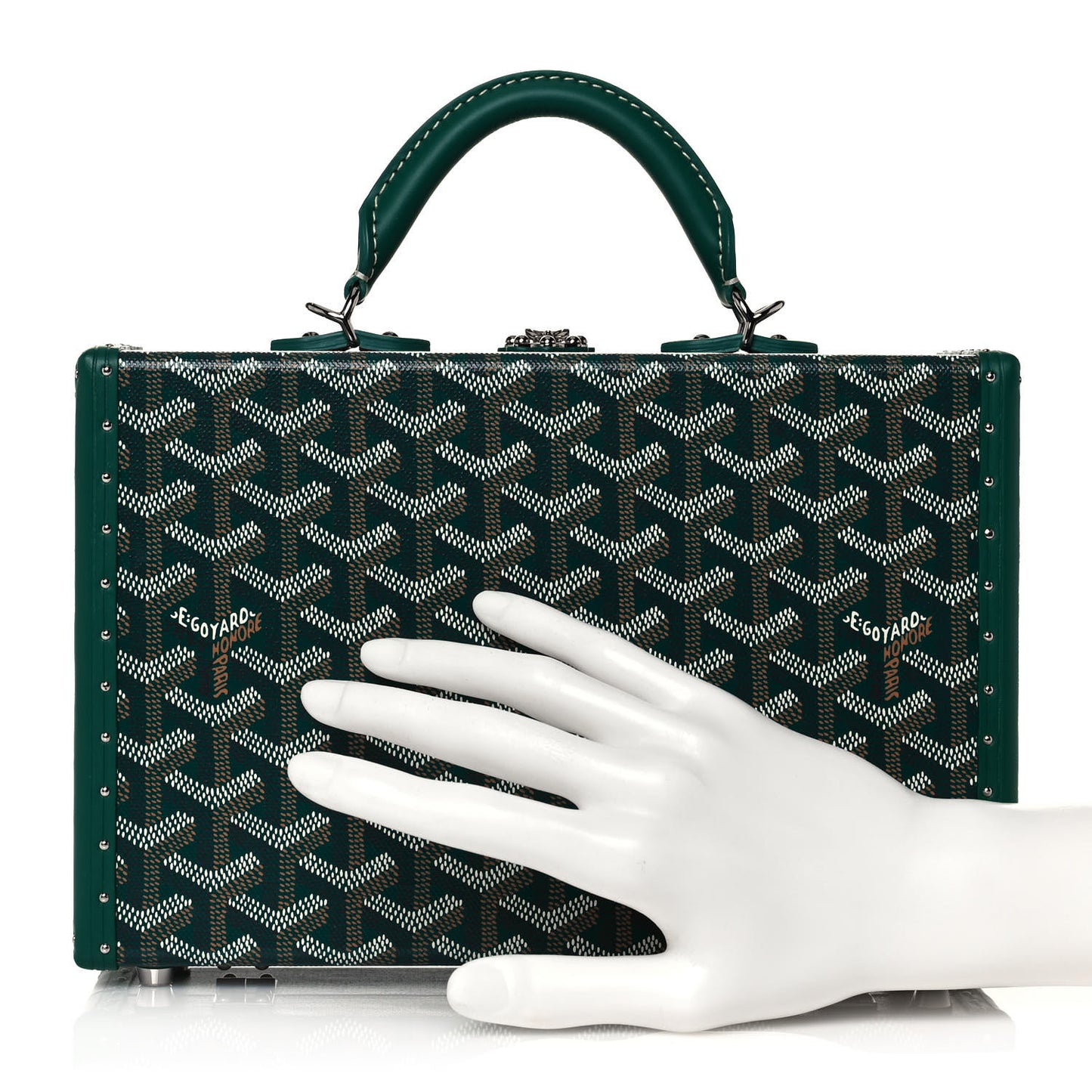 Goyardine Grand Hotel Trunk Bag Green