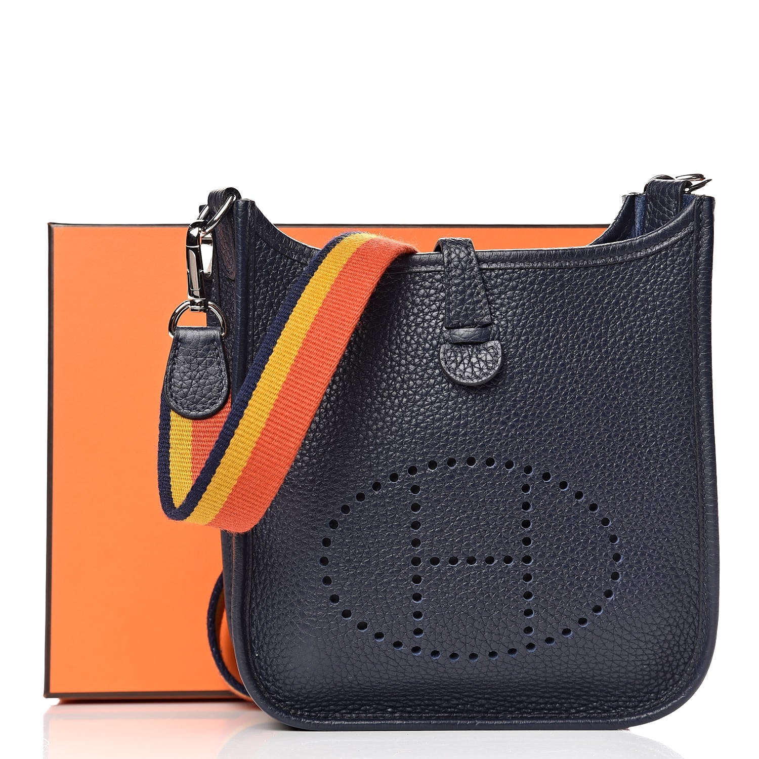 Hermes Taurillon Clemence Amazone Evelyne TPM Bleu Nuit 12 of 12