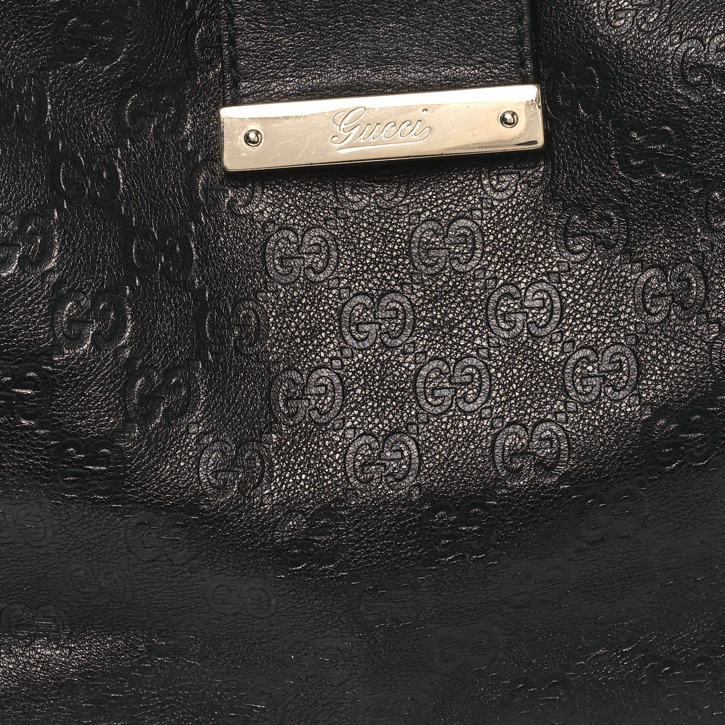 Guccissima Large New Ladies Web Hobo Black