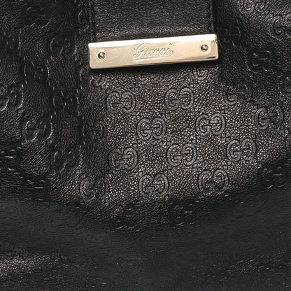 Gucci Guccissima Large New Ladies Web Hobo Black 8 of 15