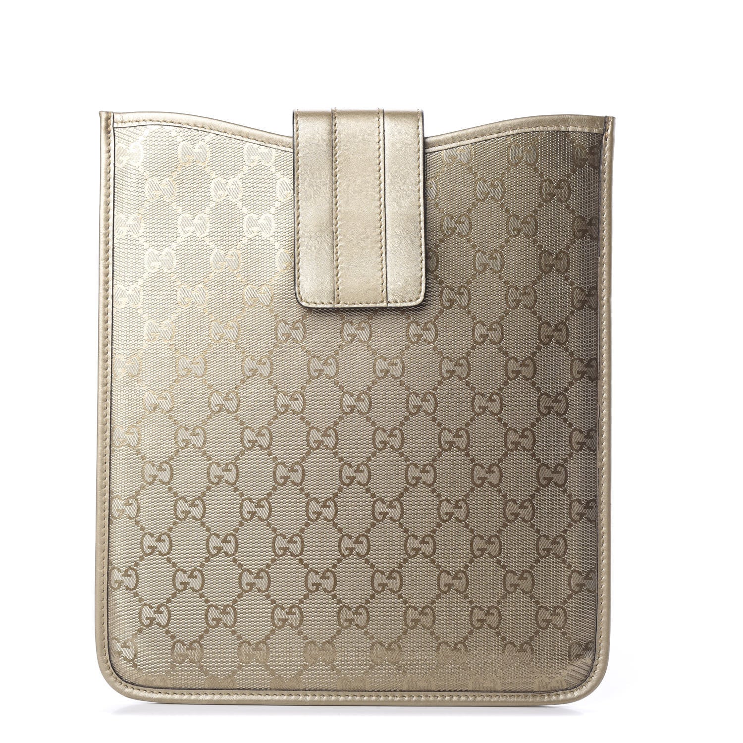 Gucci Imprime Monogram iPad Case Gold 1 of 5
