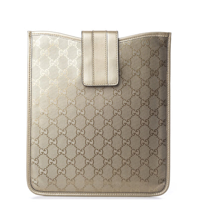 Gucci Imprime Monogram iPad Case Gold 1 of 5