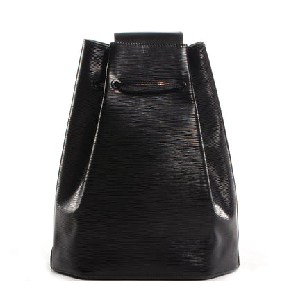 Louis Vuitton Epi Sac a Dos Drawstring Bag Black 1 of 6