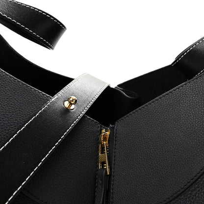 Loewe Calfskin Large Hammock Shoulder Bag Midnight Blue Black 8 of 10