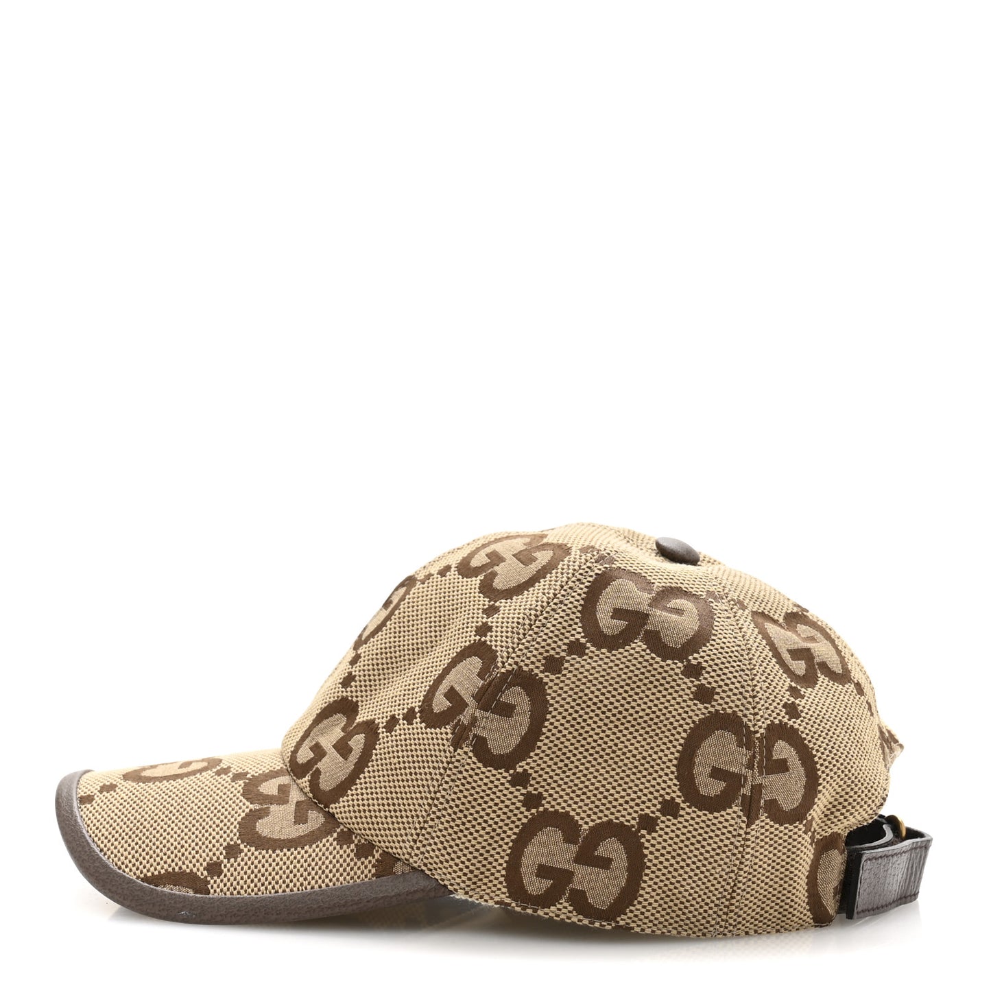 Monogram Jumbo GG Baseball Hat M 57 Camel Ebony