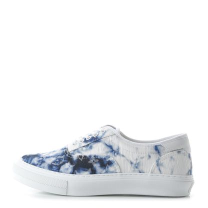 Louis Vuitton Denim Monogram Mens Trocadero Tie Dye Sneakers 7 Marine 1 of 8