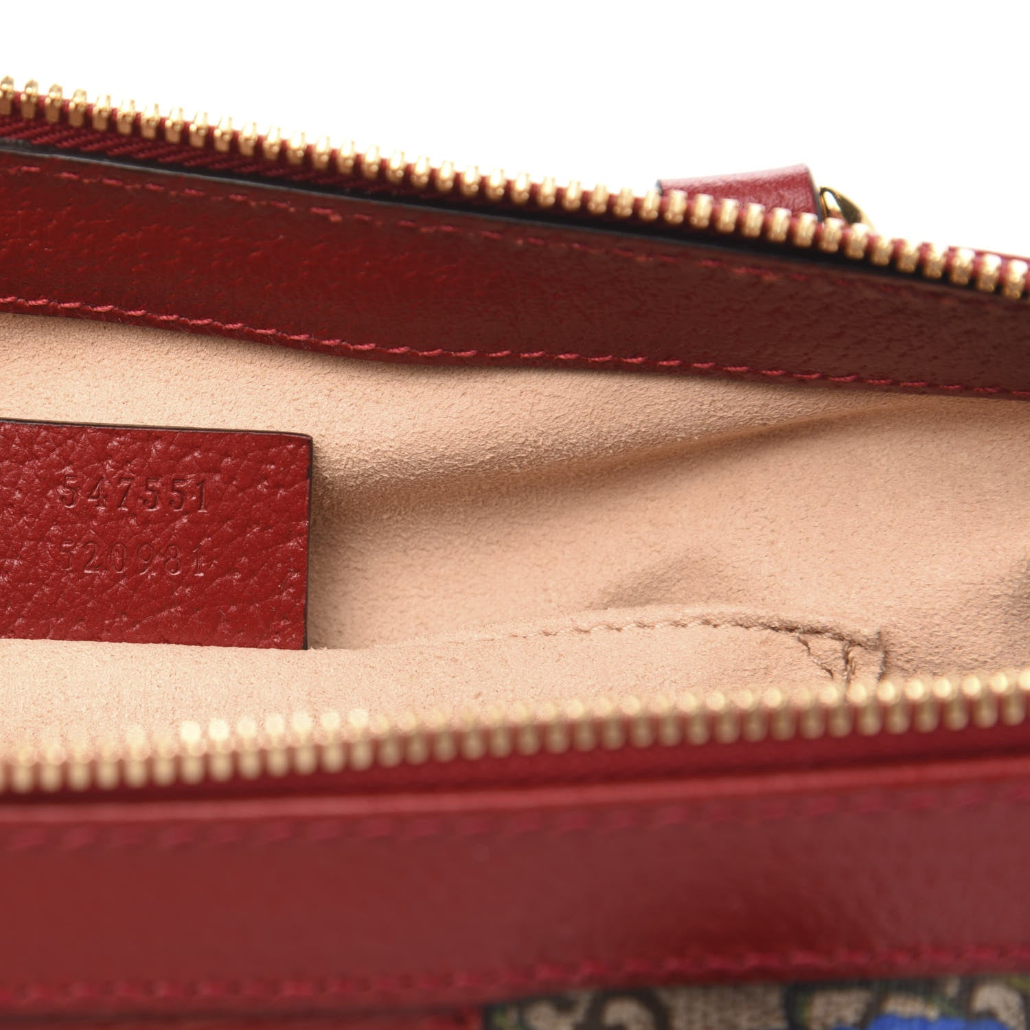 Gucci GG Supreme Monogram Flora Web Small Ophidia Tote Bag Red 7 of 10