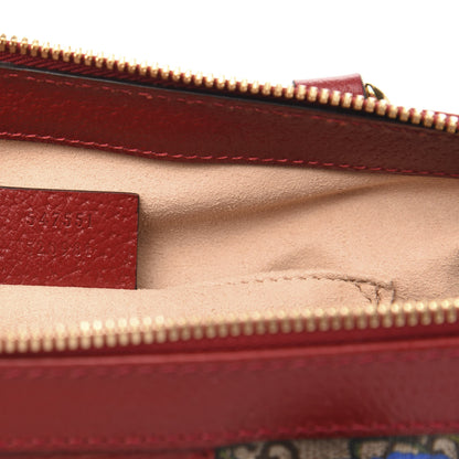 Gucci GG Supreme Monogram Flora Web Small Ophidia Tote Bag Red 7 of 10