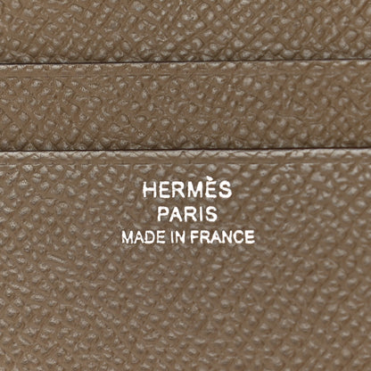 Hermes Epsom MC2 Euclide Card Holder Case Etoupe 6 of 8
